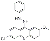 6-CHLORO-2-METHOXY-9-(2-PHENYLHYDRAZINO)ACRIDINE Struktur