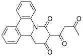 7-ACETOACETYL-9,9A-DIHYDRO-6H-PYRIDO(1,2-F)PHENANTHRIDINE-6,8(7H)-DIONE Struktur