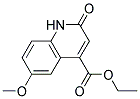 ETHYL6-METHOXY-2-OXO-1,2-DIHYDRO-4-QUINOLINECARBOXYLATE Struktur