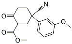 METHYL5-CYANO-5-(M-METHOXYPHENYL)-2-OXOCYCLOHEXANECARBOXYLATE Struktur