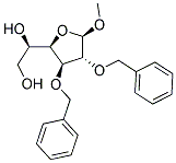 METHYL2,3-DI-O-BENZYL-B-D-GLUCOFURANOSIDE Struktur