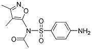 N-(P-AMINOPHENYLSULFONYL)-N-(3,4-DIMETHYL-5-ISOXAZOLYL)ACETAMIDE Struktur