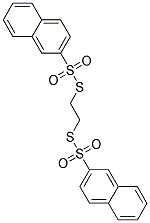 S,S'-ETHYLENEBIS(2-NAPHTHALENETHIOSULFONATE) Struktur