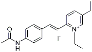 TRANS-2-(4-ACETAMIDOSTYRYL)-1,5-DIETHYLPYRIDINIUMIODIDE Struktur