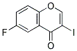 6-Fluoro-3-iodo-4H-chromen-4-one Struktur