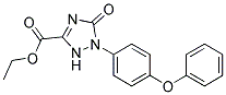 Ethyl2,5-dihydro-5-oxo-1-(4-phenoxyphenyl)-1H-1,2,4-triazole-3-carboxylate Struktur