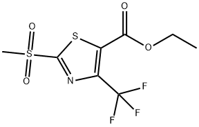 Ethyl2-Methylsulfonyl-4-(trifluoromethyl)-1,3-thiazole-5-carboxylate Struktur