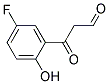 3-(5-fluoro-2-hydroxyphenyl)-3-oxopropanal Struktur