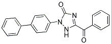 5-Benzoyl-2-(biphenyl-4-yl)-1,2-dihydro-3H-1,2,4-triazol-3-one Struktur