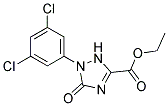 Ethyl1-(3,5-dichlorophenyl)-2,5-dihydro-5-oxo-1H-1,2,4-triazole-3-carboxylate Struktur