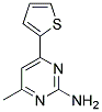 4-Methyl-6-thiophen-2-yl-pyrimidin-2-ylamine Struktur