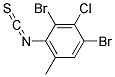 3-Chloro-2,4-dibromo-6-methylphenylisothiocyanate Struktur