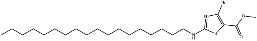 Methyl4-bromo-2-(octadecylamino)thiazole-5-carboxylate Struktur