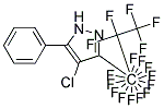 4-Chloro-3-(heptadecafluoro-1-propyl)-5-(phenyl)pyrazole Struktur