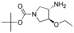 TRANS-3-AMINO-1-BOC-4-ETHOXYPYRROLIDINE
 Struktur