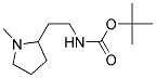 N-BOC-2-(1-METHYL-PYRROLIDIN-2-YL)-ETHYLAMINE
 Struktur