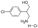 3-(4-CHLOROPHENYL)-DL-BETA-ALANINOL HYDROCHLORIDE
 Struktur