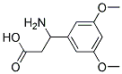 3-amino-3-(3,5-dimethoxyphenyl)propanoic acid Struktur