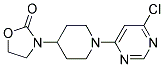 3-[1-(6-Chloro-pyrimidin-4-yl)-piperidin-4-yl]-oxazolidin-2-one Struktur