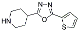 4-(5-thiophen-2-yl-1,3,4-oxadiazol-2-yl)piperidine Struktur