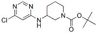 3-(6-Chloro-pyrimidin-4-ylamino)-piperidine-1-carboxylic acid tert-butyl ester Struktur