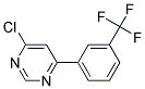 4-Chloro-6-(3-trifluoromethyl-phenyl)-pyrimidine Struktur