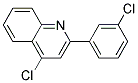 4-chloro-2-(3-chlorophenyl)quinoline Struktur