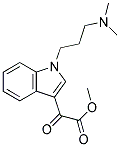 methyl {1-[3-(dimethylamino)propyl]-1H-indol-3-yl}(oxo)acetate Struktur