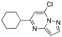 7-chloro-5-cyclohexylpyrazolo[1,5-a]pyrimidine Struktur