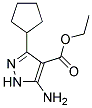 ethyl 5-amino-3-cyclopentyl-1H-pyrazole-4-carboxylate Struktur