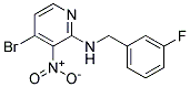 (4-Bromo-3-nitro-pyridin-2-yl)-(3-fluoro-benzyl)-amine Struktur