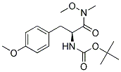 tert-butyl {(1S)-1-(4-methoxybenzyl)-2-[methoxy(methyl)amino]-2-oxoethyl}carbamate Struktur