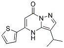 3-(1-methylethyl)-5-thiophen-2-ylpyrazolo[1,5-a]pyrimidin-7(4H)-one Struktur