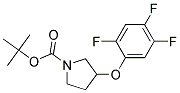 3-(2,4,5-Trifluoro-phenoxy)-pyrrolidine-1-carboxylic acid tert-butyl ester Struktur