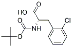 (2S)-2-[(tert-butoxycarbonyl)amino]-3-(2-chlorophenyl)propanoic acid Struktur