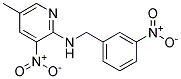 (5-Methyl-3-nitro-pyridin-2-yl)-(3-nitro-benzyl)-amine Struktur