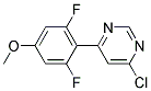 4-Chloro-6-(2,6-difluoro-4-methoxy-phenyl)-pyrimidine Struktur