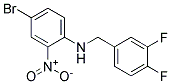 (4-Bromo-2-nitro-phenyl)-(3,4-difluoro-benzyl)-amine Struktur