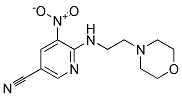 6-(2-Morpholin-4-yl-ethylamino)-5-nitro-nicotinonitrile Struktur