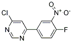 4-Chloro-6-(4-fluoro-3-nitro-phenyl)-pyrimidine Struktur