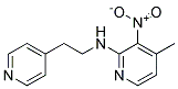 (4-Methyl-3-nitro-pyridin-2-yl)-(2-pyridin-4-yl-ethyl)-amine Struktur