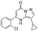 5-(2-chlorophenyl)-3-cyclopropylpyrazolo[1,5-a]pyrimidin-7(4H)-one Struktur