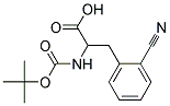 2-[(tert-butoxycarbonyl)amino]-3-(2-cyanophenyl)propanoic acid Struktur