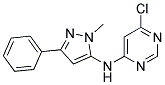 (6-Chloro-pyrimidin-4-yl)-(2-methyl-5-phenyl-2H-pyrazol-3-yl)-amine Struktur