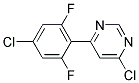 4-Chloro-6-(4-chloro-2,6-difluoro-phenyl)-pyrimidine Struktur