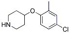 4-(4-Chloro-2-methyl-phenoxy)-piperidine Struktur