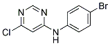 (4-Bromo-phenyl)-(6-chloro-pyrimidin-4-yl)-amine Struktur