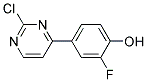 4-(2-Chloro-pyrimidin-4-yl)-2-fluoro-phenol Struktur