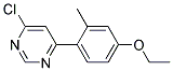 4-Chloro-6-(4-ethoxy-2-methyl-phenyl)-pyrimidine Struktur