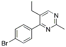 4-(4-bromophenyl)-5-ethyl-2-methylpyrimidine Struktur